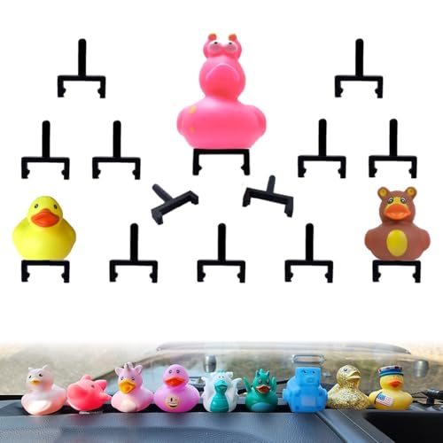 Duck Clip Dashboard Holder Mount Compatible with Wrangler JK JL and Gladiator JT 3D Printed Duck Organizer 10 Pack 2007-2025 (2024-2025 (Wrangler JL & Gladiator JT))
