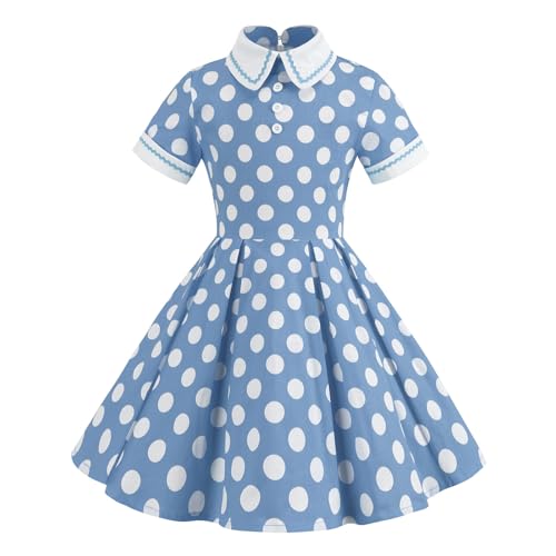 Robe à pois pour filles idée cadeau anniversaire robe de soirée