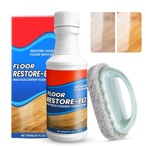 Floor Restore Eez Floor Repair Polishing Agent Renovierer Bodenpflege Restorer Clean Ezz Hardwood Restore Flooring Protection Agent mit Bürsten und Lappen für Wohnzimmer Schlafzimmer Küche