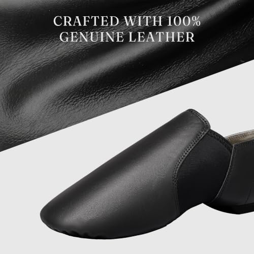Image of Dynadans Women's Leather Upper Slip-on Jazz Shoe