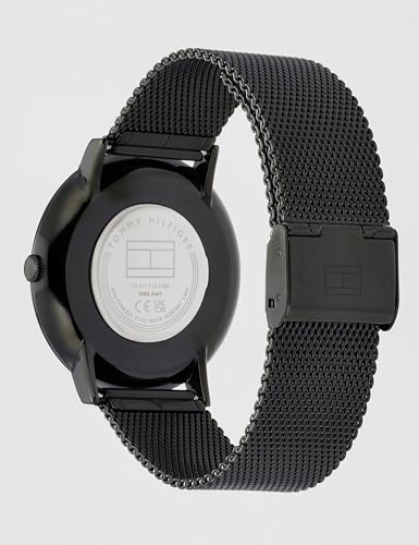 Image of Tommy Hilfiger Mens 40 James Black Dial Zinc Alloy Watch - NCTH1791464