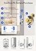 TEEHO Keyless Entry Keypad Door Lock with Handle, Electronic Digital Smart Locks for Front Door, Easy to Install Keypad Deadbolt with Code for Bedroom, Anti-Peeping Password - Nickel
