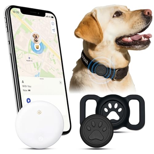 Cat Tracker, Dog Tracker, GPS Cat Trackers Collar, Real-Time Location Tracking, Waterproof, Pet Trackers for Cats with No Monthly Fees, Anti-Loss, Ideal for Pet Safety and Tracking, Cute White