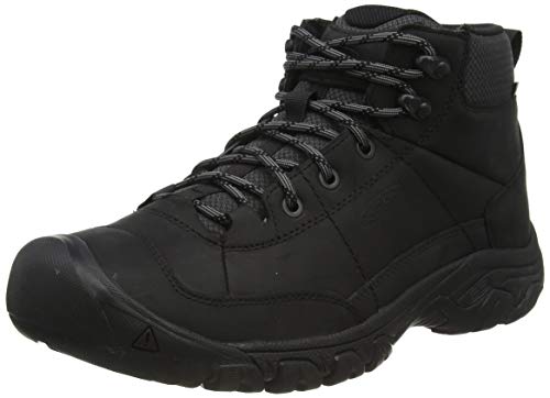 KEEN Men's Targhee 3 Casual Waterproof Chukka Boot, Black/Raven, 9.5