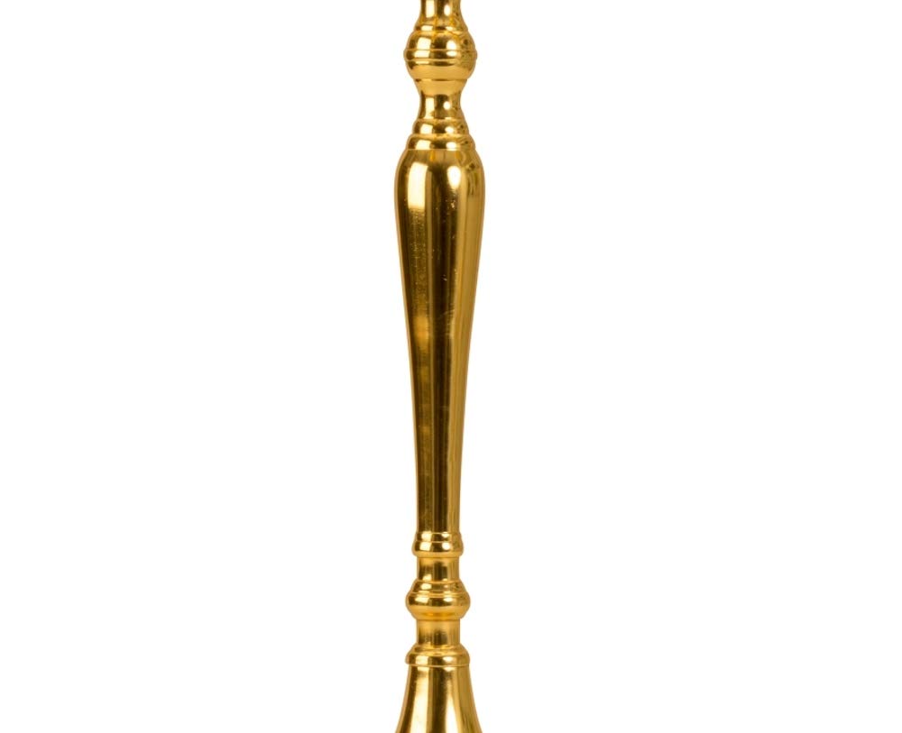Candeliere a 5 braccioli Candelabro metallo, oro placcato Altezza 60 cm