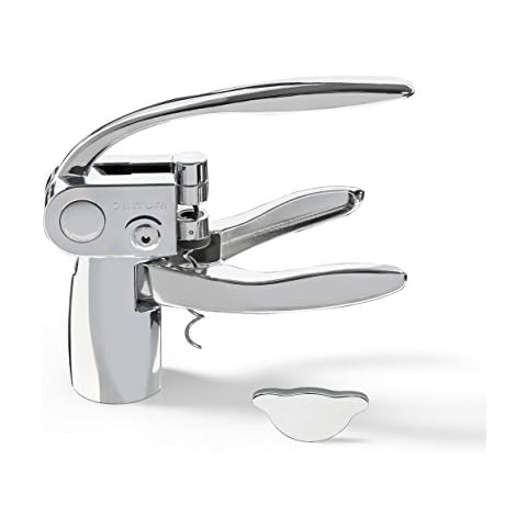 Vinturi Traditional Lever Wine Opener Includes Foil Cutter, 1, Silver Cover
