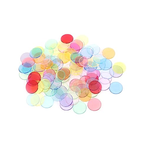 KOMBIUDA Bingo Chips 500pcs Plastic Bingo Game Counters Counting Markers for Boys and Girls