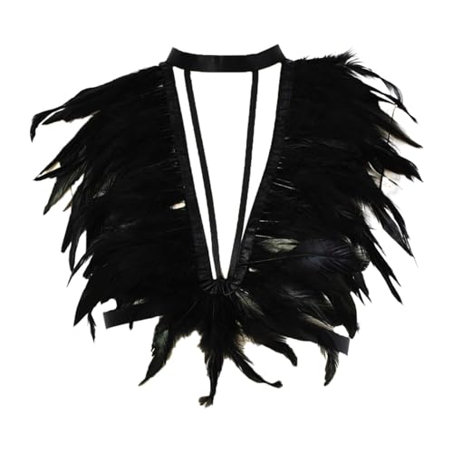 Harilla Künstliche Festivalfedern, Geschirr-Zubehör, Halloween-Kostüm für Festivals
