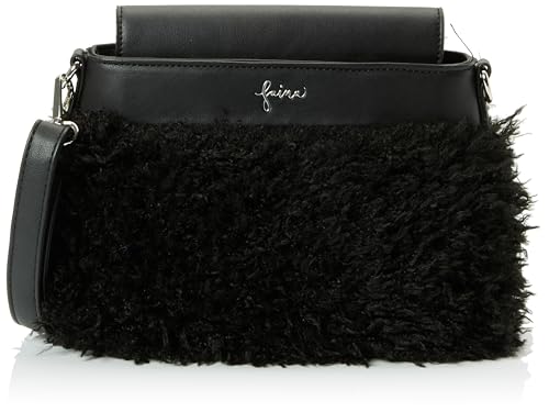 Sac à main faina en noir pour femme, design épuré et finitions premium