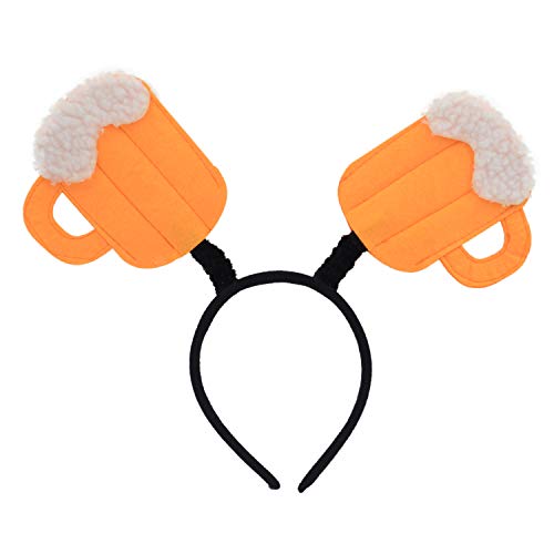 Melesh Funny Oktoberfest Beer Mug Shape Head Bopper Headband