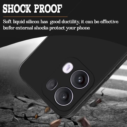 Image of Back Cover for Oppo Reno13 Pro 5G | Full Camera Protection | Premium Liquid Silicon Case | Flexible Bumper Case for Oppo Reno13 Pro 5G (Grey)
