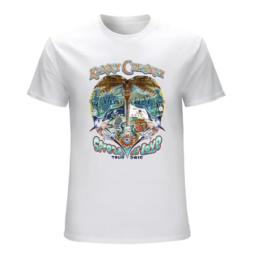 Photo de STARRY STAR Men's Kenny Chesney Spread The Love Tour T-Shirts White M