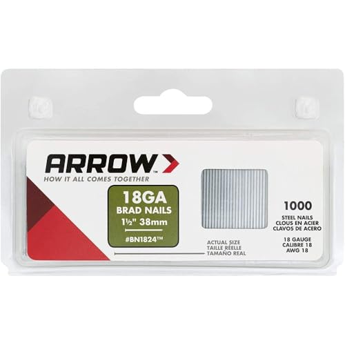 Arrow Fastener BN1824CS 4 Pack 1-1/2in. Brad Nail 4,000/Box