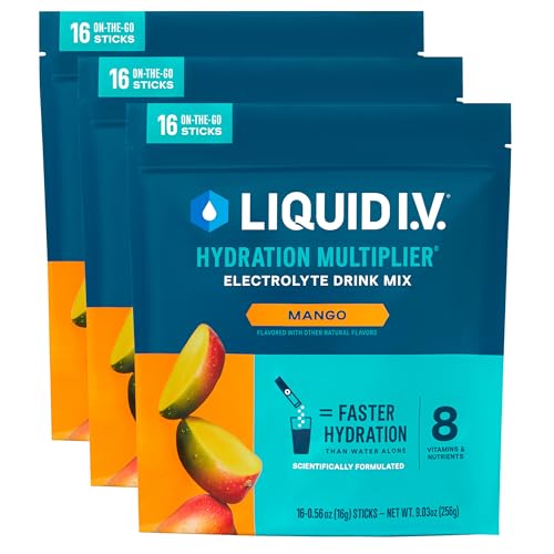 Image of Liquid I.V. Hydration Electrolytes, Mango, 48 Count