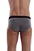 Diesel Men's 3-Pack Andre Cotton Stretch Briefs, Grey Stripe/Grey/Black, Small