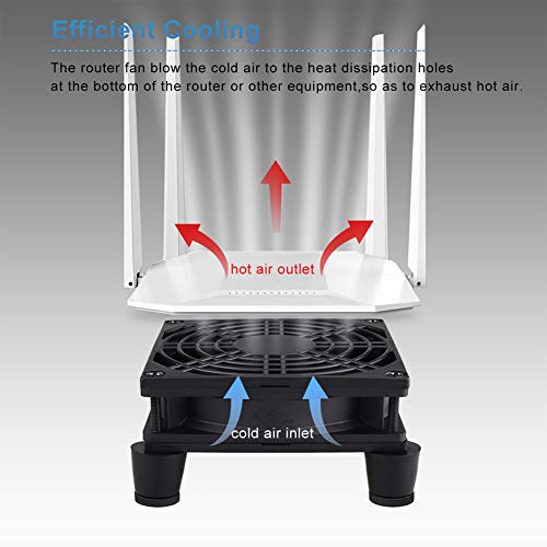 GDSTIME, Premium 90mm 5V USB Fan, Router Cooler Fan
