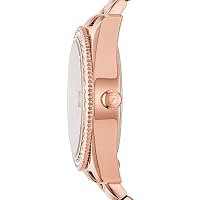 Fossil Women's Watch, Scarlette Quartz Stainless Steel Three-Hand Watch for Women, Color: Rose Gold Glitz — image 2