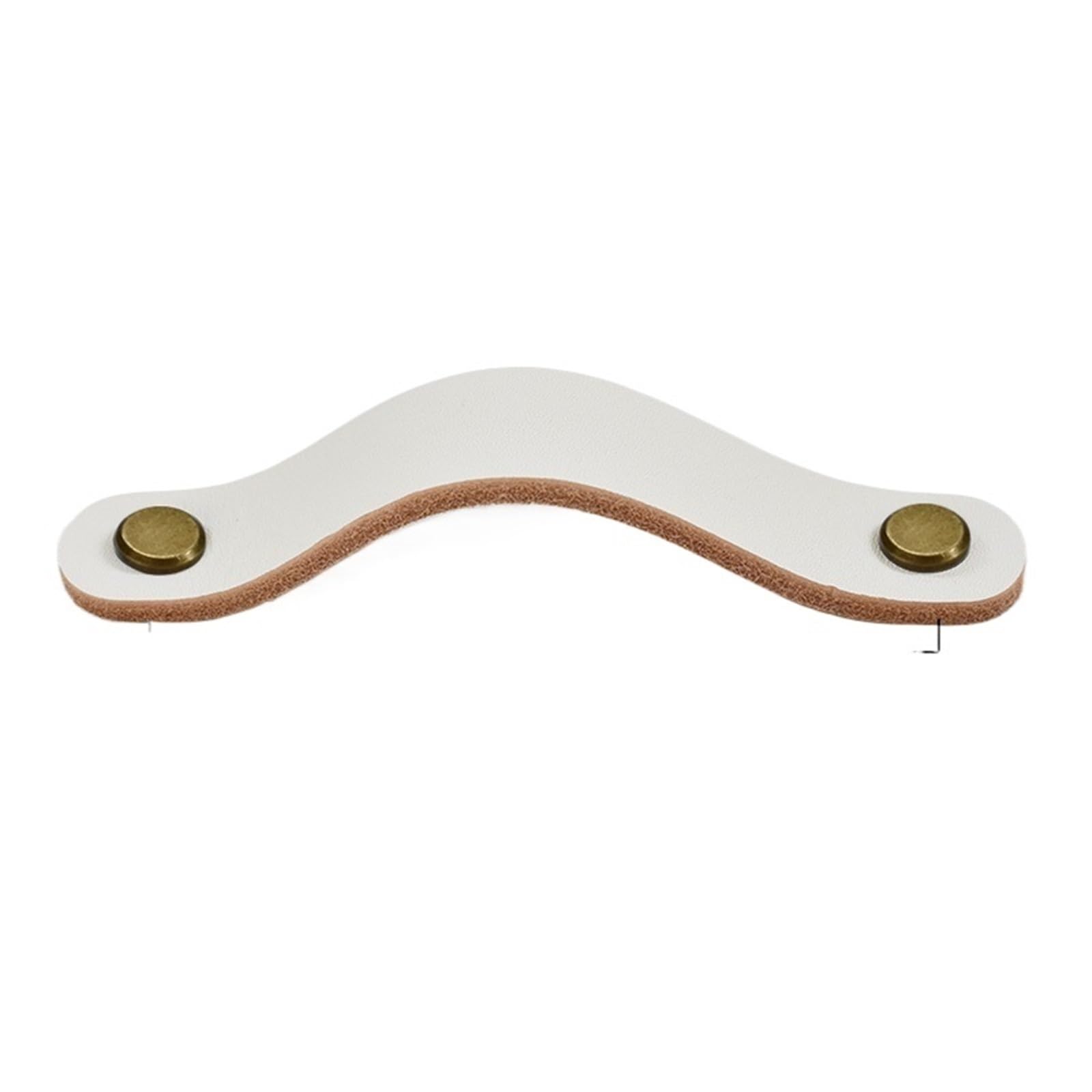 CQAHDSEVF Leather Drawer Pulls, Leather Drawer Cabinet Wardrobe Pulls Multicolor(Bronze 96mm)