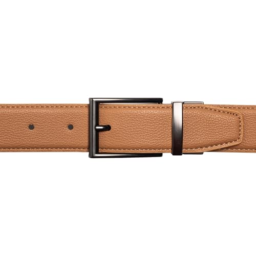 Vince Camuto Belts Men | Reversible with a Gun Metal Belt Buckle | Bonded Leather Belt Tailored for Men2