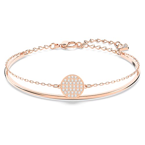 Swarovski Ginger Braccialetto Rigido, Placcato in Tonalità Oro Rosa...