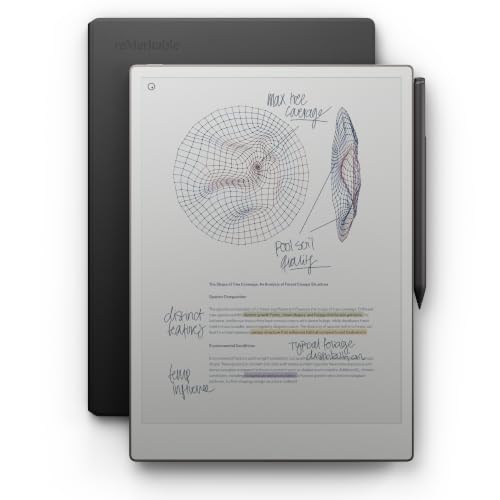 reMarkable Paper Pro Bundle Leather Folio | 11 8 Zoll Farbdisplay und Leselicht mit dem reMarkable Paper Pro Papier-Tablet Marker Plus Pen und der Book Folio Hülle aus hochwertigem schwarzem Leder