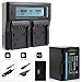 Produktbild Blumax Akku NP-FV70 1680mAh + Doppelladegerät NP-FV70 Dual Charger | passend zu diversen Sony Kameramodellen || 2 Akkus gleichzeitig Laden