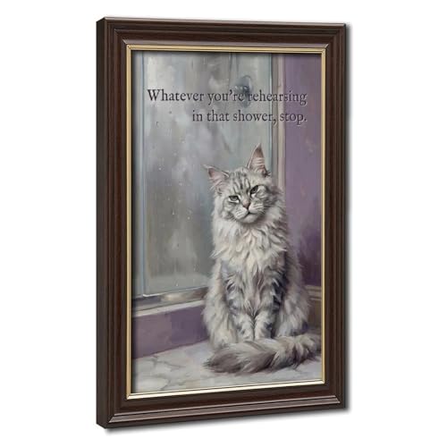 Décoration murale Maine Coon affiche sur toile idée cadeau originale 20x30