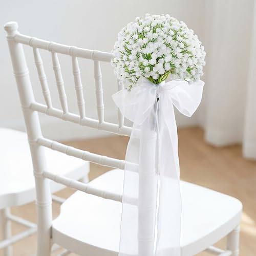 Thiccywoov wedding aisle decorations with baby’s breath