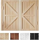 Schwingtüren Saloons, robuste Küche und Café, Eingang Trennwand-Holztüren, rustikale Doppel-Halbtüren aus Massivholz Bars im Innenbereich, geeignet Haus, Waschküche Flur(Natural,58”X 39”)