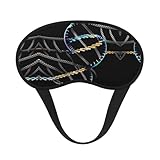 Efecto de sombreado perfecto: hecho de tela de poliéster, esta máscara de dormir con impresión de fotos de cadena de ADN proporciona excelentes capacidades de bloqueo de luz, asegurando un ambiente oscuro y sin molestias para dormir