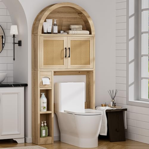 Spurgehom Over The Toilet Storage Cabinet, Bathroom Shelf Organizer Freestanding,
