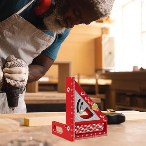 Règle de mesure d'angle multiple rapporteur carré bois précis