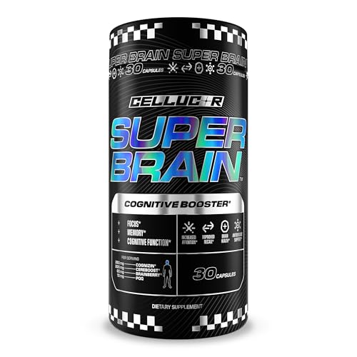 Cellucor Super Brain Cognitive Booster | Focus Attention & Recall | 30 Capsules