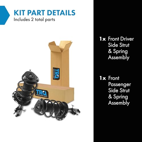 Image of TRQ Front Strut and Spring Assembly Set 2 Piece Compatible with 2006-2012 Toyota RAV4