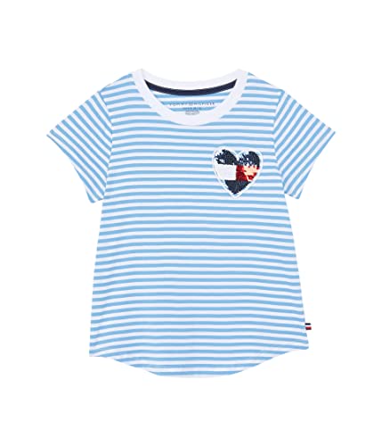 Image of Tommy Hilfiger Girls Sequin Flag Tee (Big Kids)