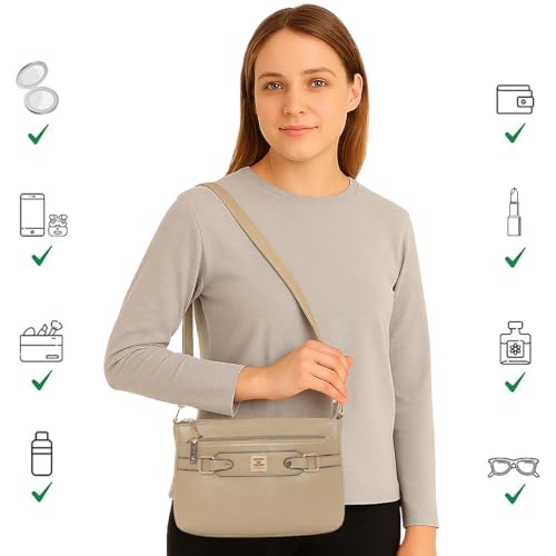Image of ESBEDA Classic Structured Buckle Sling For Women | Ladies Purse | Slings For Casual Carry | Stylish Sling Bag | Gift Bag For Women