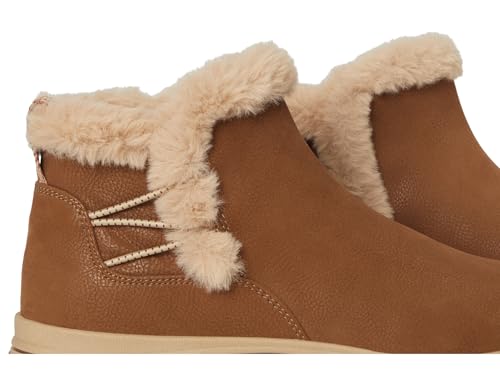 Clarks CloudSteppers Women's Breeze Fur Ankle Boot, Dark Tan Combi, 8.5 M US by Clarks - Image 2