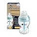 Tommee Tippee Anti-Colic Baby Bottle, Slow Flow Breast-Like Nipple and Unique Anti-Colic Venting System, 9oz, 1 Count, Clear