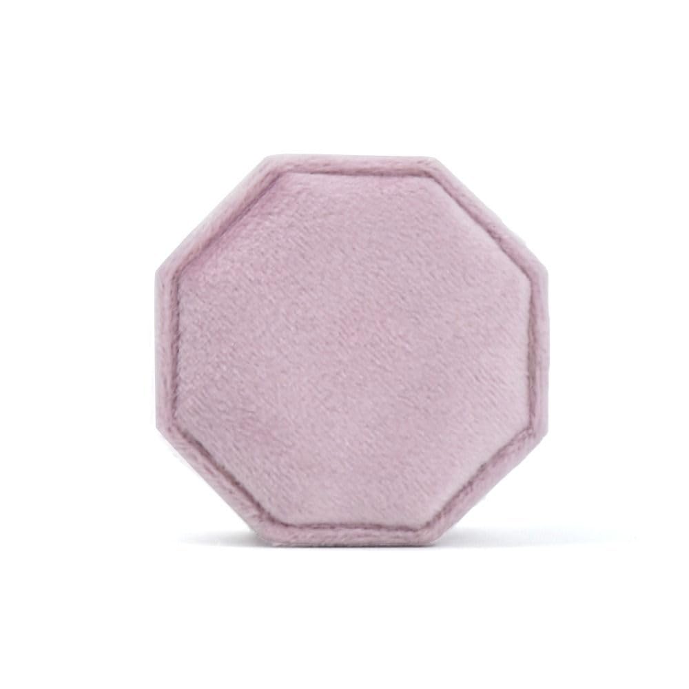 LCKKJHG Wedding Ring Box Octagonal Ring Display Box Three Slots Storage Holder With Detachable Lid For Proposal Engagement Wedding(Color 8)