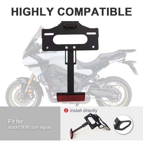 Support de plaque d'immatriculation moto Tracer 9 GT robuste