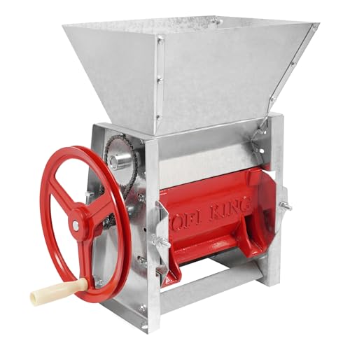 Coffee Beans Peeling Machine, Hand Crank Coffee Bean Peeling Machine, Stainless Steel Coffees Bean Sheller for Shops, Farms,Homes