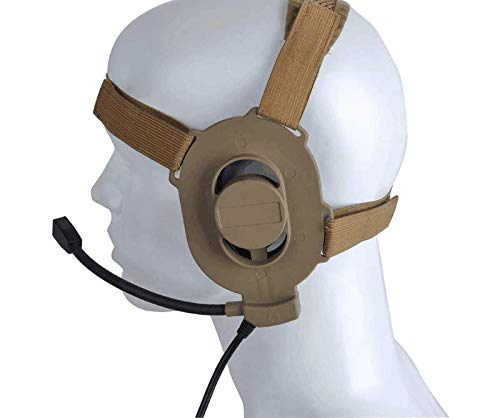 ATAIRSOFT Z-TAC Z027 Microphone Elite II Doulbe Side Tactical Adjustable Headset (DE)