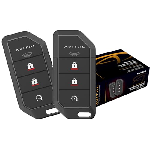 000.065.760 - Key Fob for Remote Engine Start - 5 Avital 4109L 1-Way Remote Start System with Two 4-Button Remotes