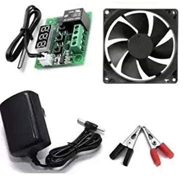 YourBot Combo of XH-W1209 50~100 Digital Temperature Controller Thermostat With 3inch Fan + 12v 2amp Adapter + Alligator Clip - Combo Set (B09L5YYC4Q) Amazon Price History, Amazon Price Tracker