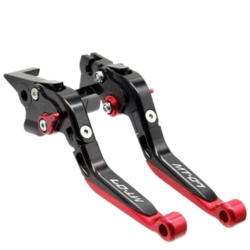 Poignées réglables MT07 leviers pliables FZ07 accessoires moto Yamaha 2014-2024 noir rouge