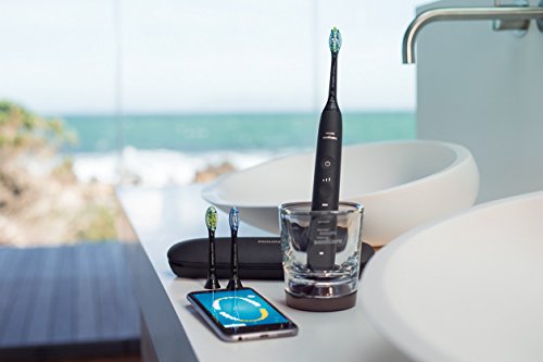Philips Sonicare HX9903/13 DiamondClean Smart, Spazzolino Elettrico con Tecnologia Sonicare, Connesso all'Applicazione, 4 Programmi di Pulizia, Nero