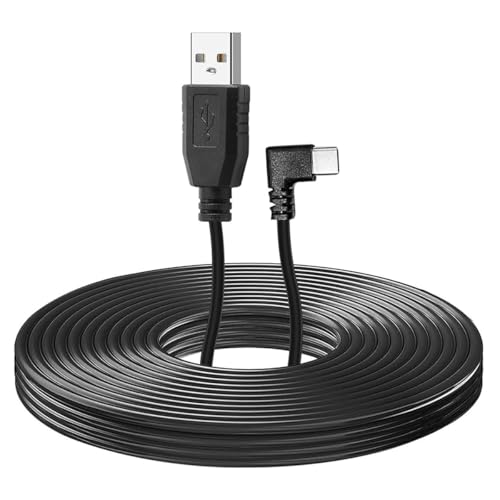 Alltotive Cable de alimentación USB a tipo C para cámara de salpicadero, solo alimentación, sin función de transferencia de datos, 3 metros