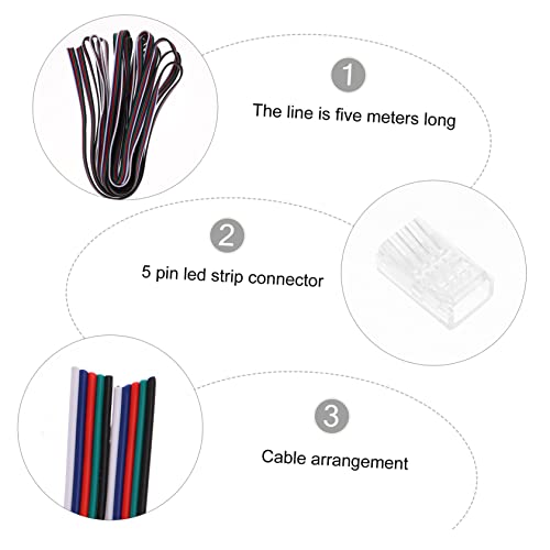 Conectores tira LED sin soldar Veemoon evitan parpadeos en cables de luces RGB 5