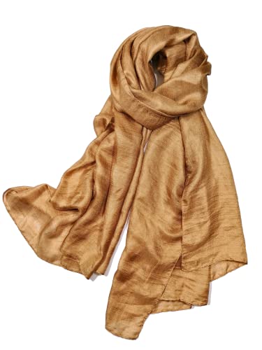 Shanlin Solid Color Silk Feel Long Scarves