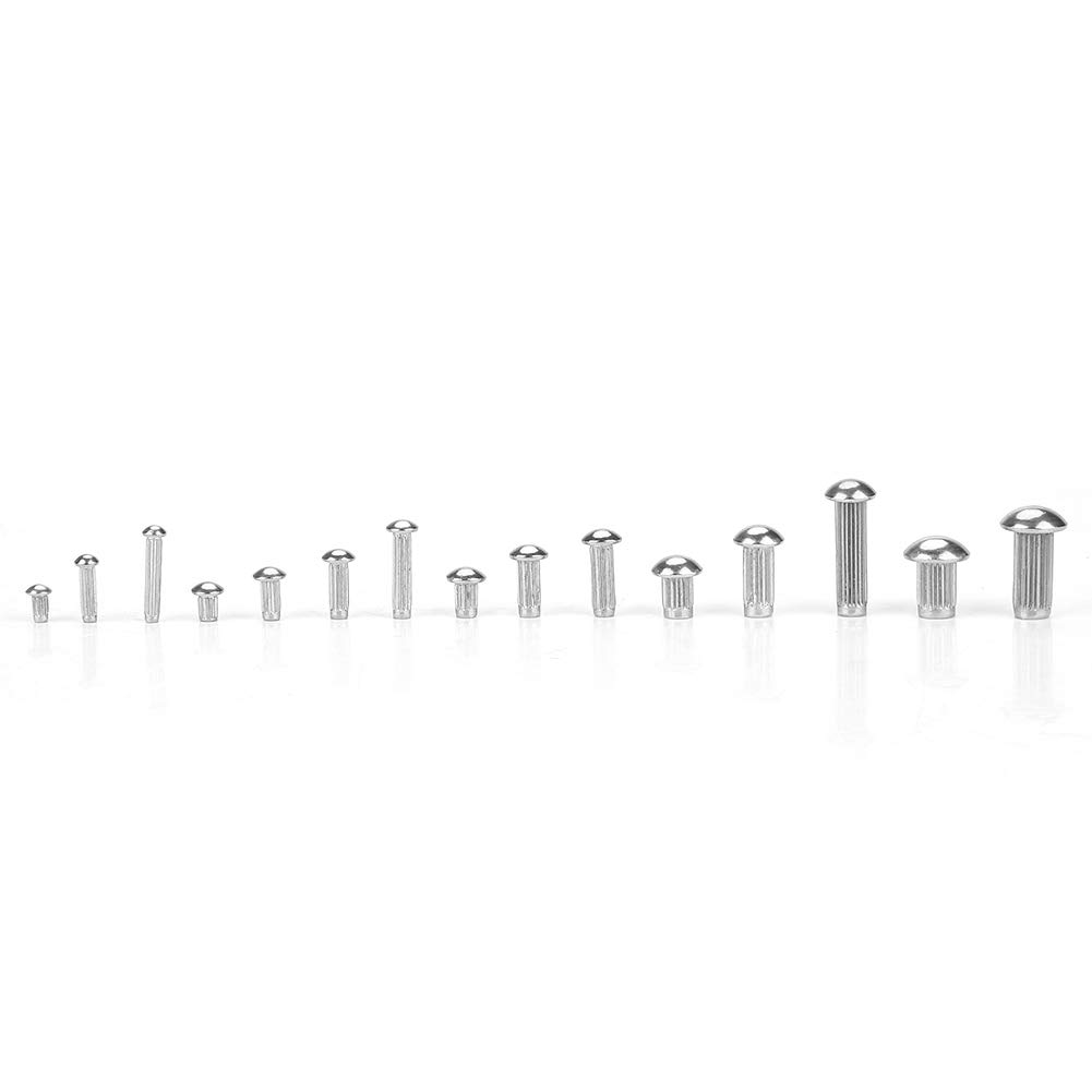 Solid Stainless Rivet Solid Rivet Tool Steel Rivets 140pcs 7 Kinds Of M2 Stainless Steel ...